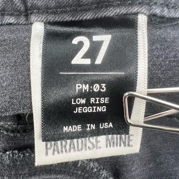 Paradise Mine Black Low Rise Jeggings Size 27 Women’s - Picture 4 of 6